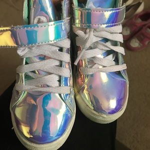 Shiny sneakers